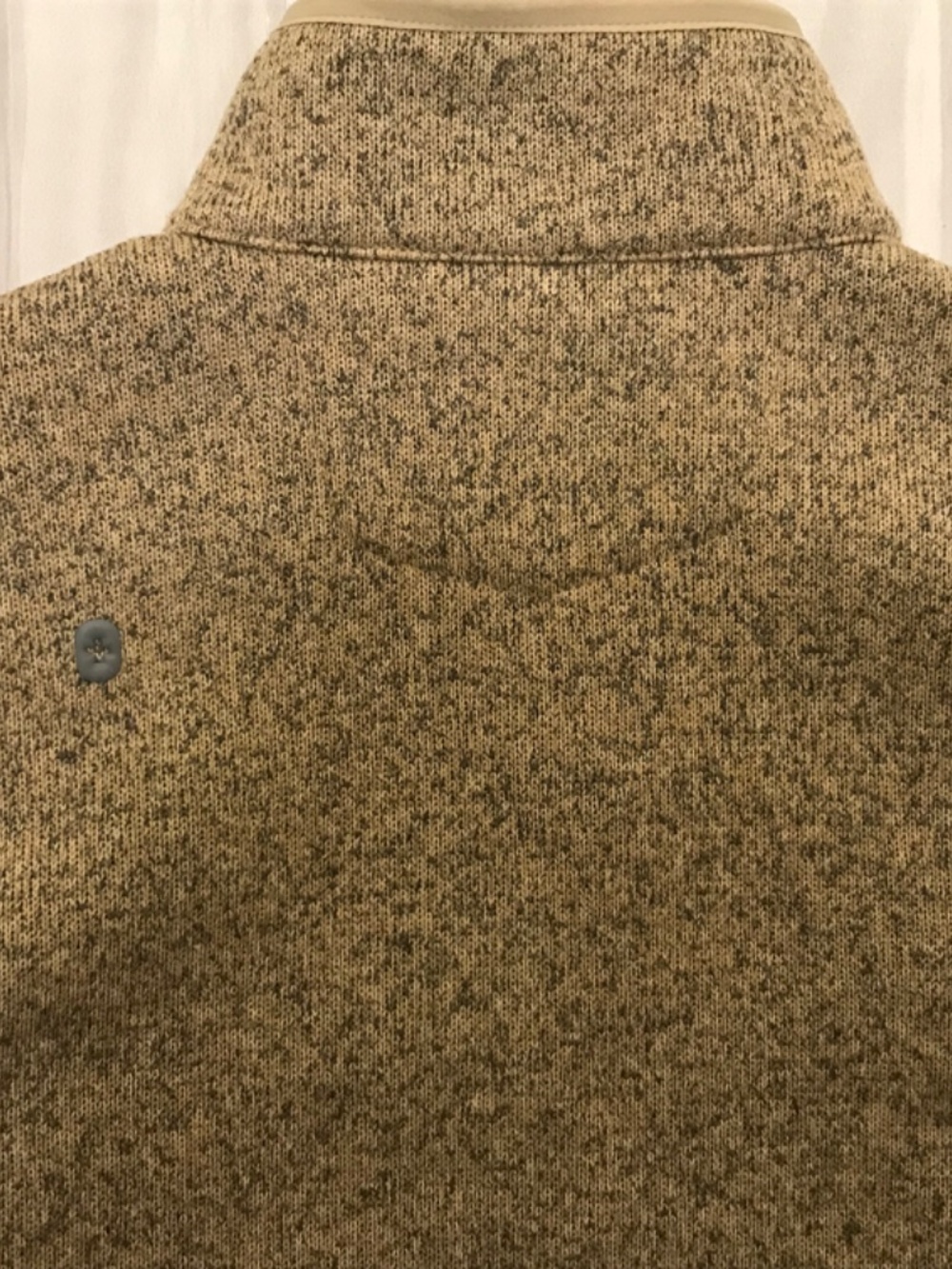 Figs On-Shift Sweater Knit Jacket Size Medium Full Zip Tan - Picture 3 of 4
